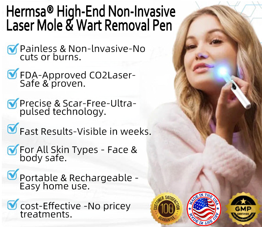 Hermsa® High-End Non-Invasive Laser Mole & Wart Removal Pen