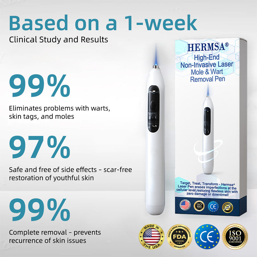 Hermsa® High-End Non-Invasive Laser Mole & Wart Removal Pen
